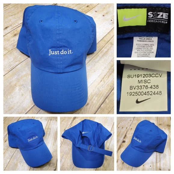 Nike Accessories Nike Sportswear Heritage86 Just Do It Cap Royal